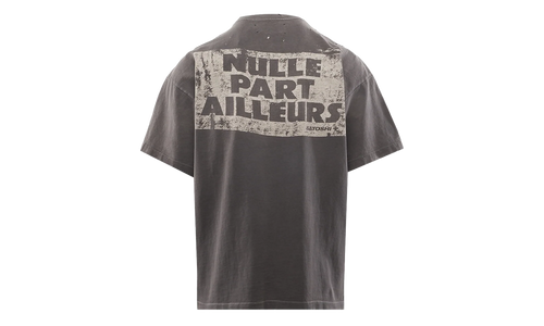 Everywhere and Nowhere Tee "Washed Black" FW25TEE014 BLK