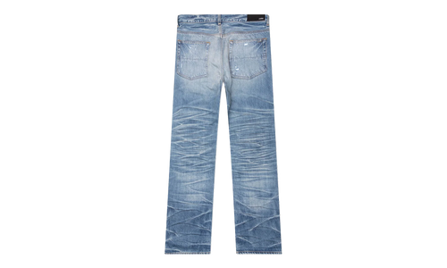 Pleated Denim Straight MX1 Jeans "Honeycomb Indigo" AMDNGH1087 HONE