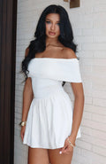 Wherever You Are Mini Dress Off White