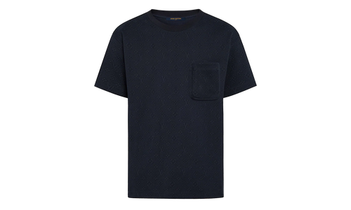 Signature 3D Pocket Monogram Short Sleeve Tee "Navy" 1A7XRT