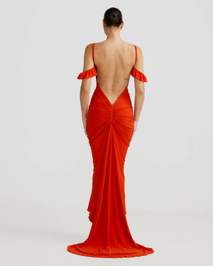 Carmella Dress - Burnt Orange