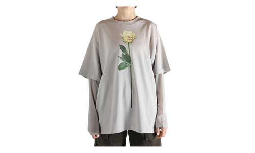 Layered Graphic T-Shirt WMNS "Light Grey" FN WN TSHI000872 LIGHT GREY