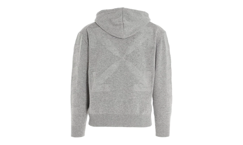 Arrow Cashmere Hoodie "Grey" OMHA097F20KNI0010900