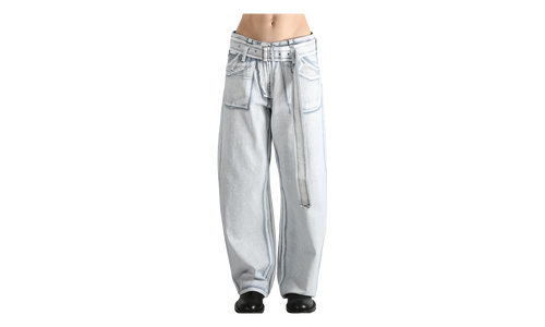 Casual Jeans WMNS "Blue White" FN WN TROU001609 BLUE WHITE