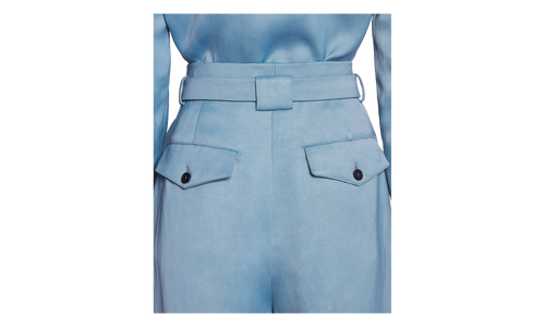 WIDE-LEG TAILORED TROUSERS "SKY BLUE" RW TR0003 5924 E24 165