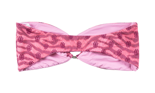 X dipped in blue bikini top "Pink" CHRM1080