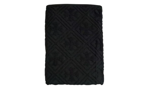 Plus Jacquard Bath Towel "Black" CHRM1034