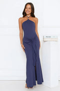 Twirl Season Halter Maxi Dress