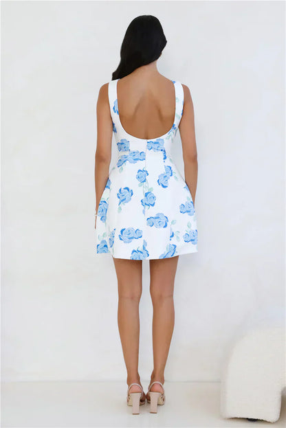 Rosy Horizon Mini Dress