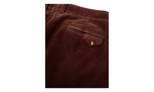 Synanon Cord Pleated Pants "Burgundy" 5U001Q3009BUR
