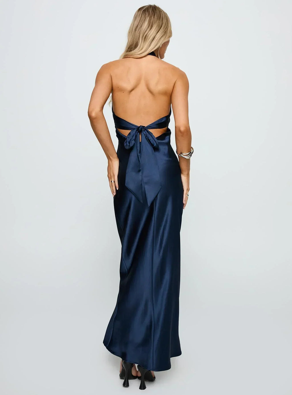 Rosaminta Halter Maxi Dress Cobalt Blue