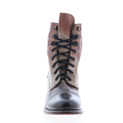 Bed Stu Judgement F385001 Womens Brown Leather Lace Up Casual Dress Boots