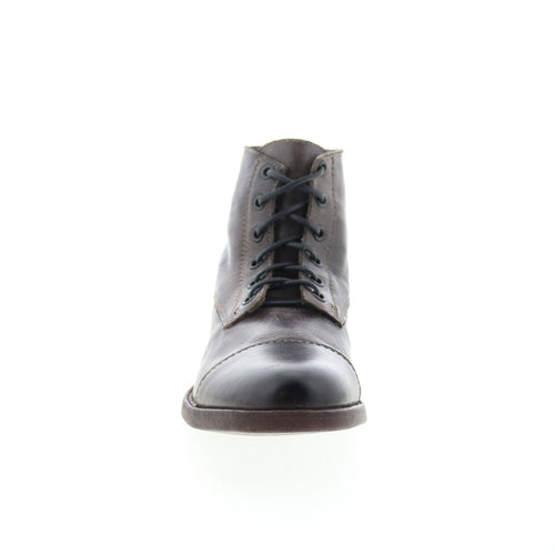 Bed Stu leonardo F479009 Mens Brown Leather Lace Up Casual Dress Boots
