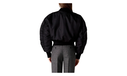 Nylon Bomber With Zips "Black" A90699900