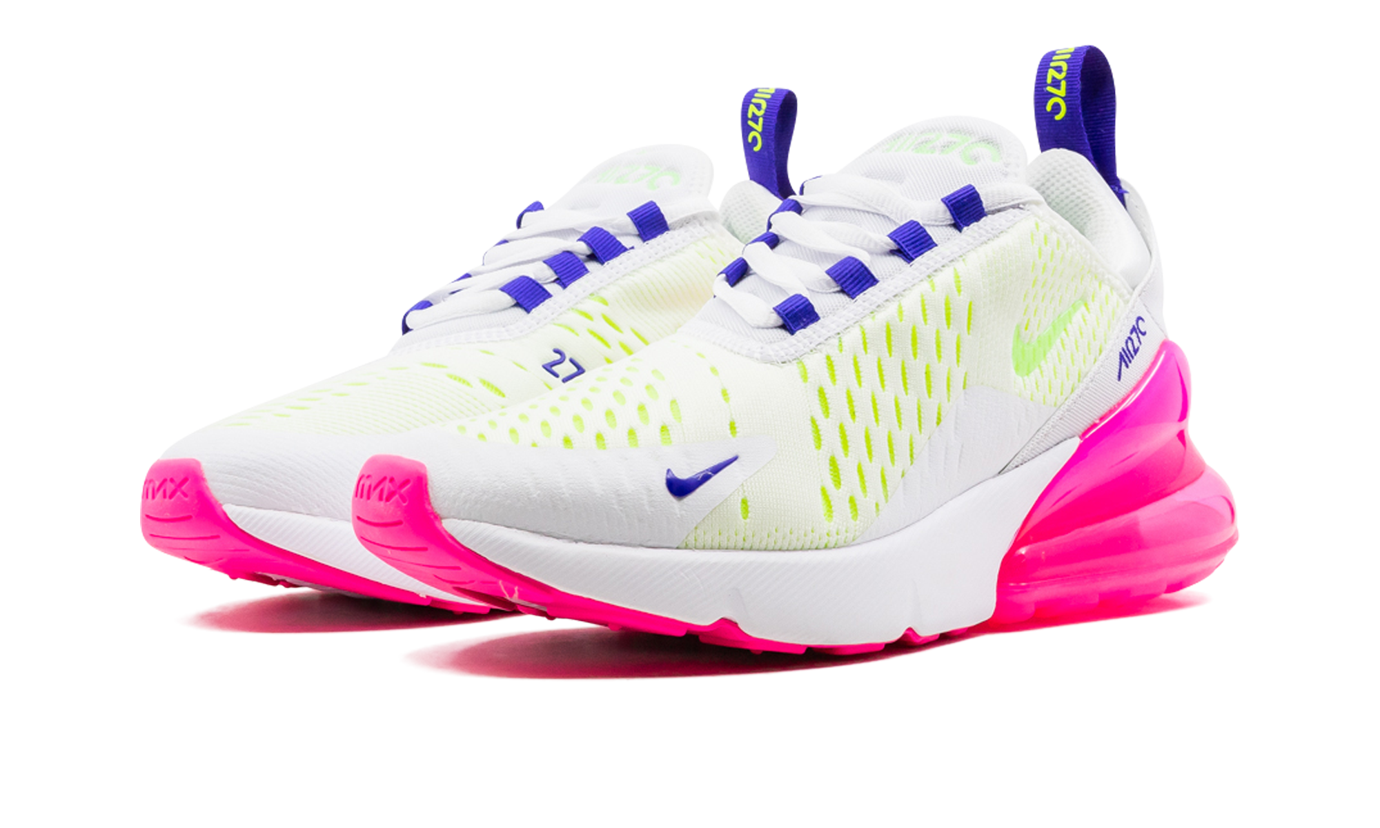 AIR MAX 270 MNS WMNS "White / Pink Blast / Volt" DH0252 100